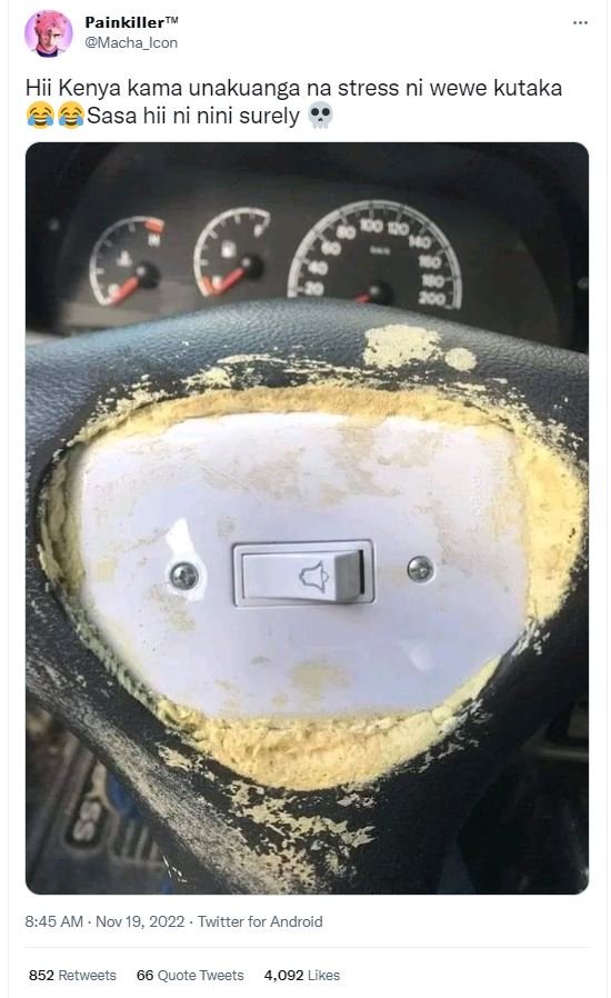 Painkillertw macha_icon hii kenya kama unakuanga na stress ni wewe kutaka sasa h