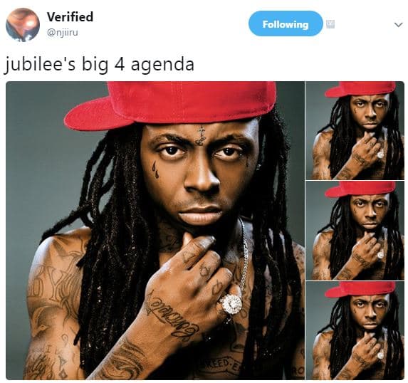 Verified njiiru following jubilee's big 4 agenda q0qu