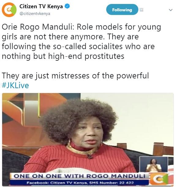 Citizen tv kenya citizentvkenya following orie rogo manduli role models for youn