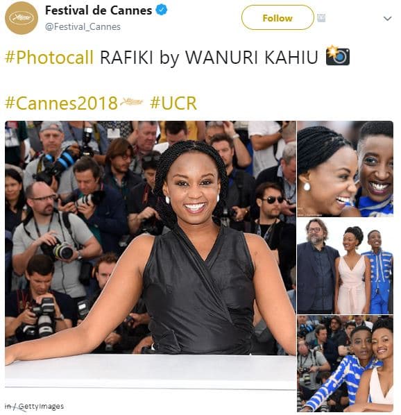 Festival de cannes festival cannes follow photocall rafiki by wanuri kahiu canne