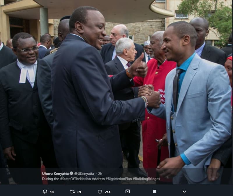 Uhuru kenyatta ukenyatta during the stateofthenation address big4actionplan buil