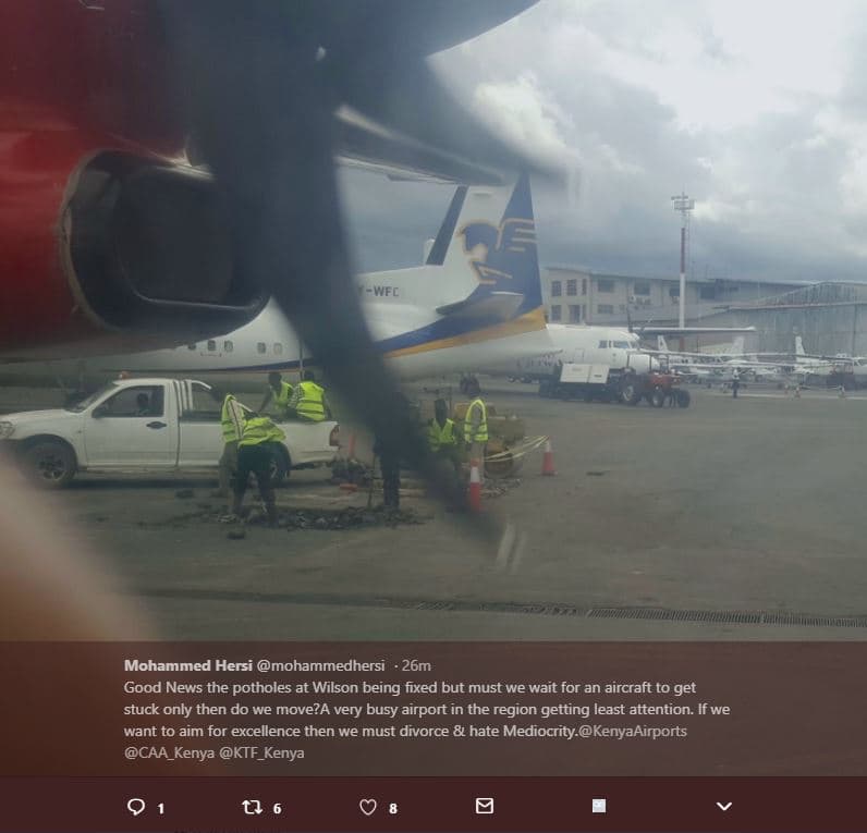 Ewfc mohammed hersi mohammedhersi 26m good news the potholes at wilson being fix