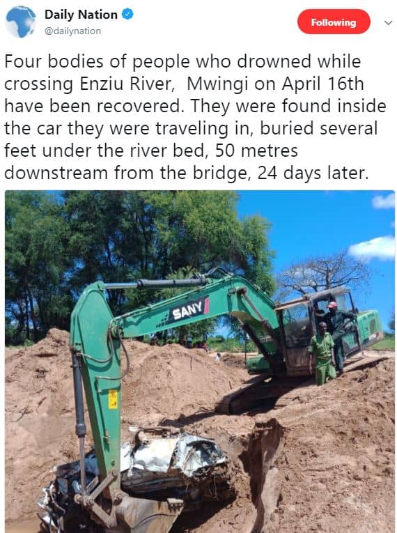 Daily nation dailynation following four bodies of people who drowned while cross