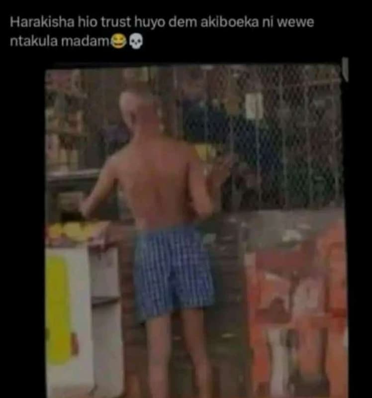Harakisha hio trust huyo dem aklboeka ni wewe ntakula madam