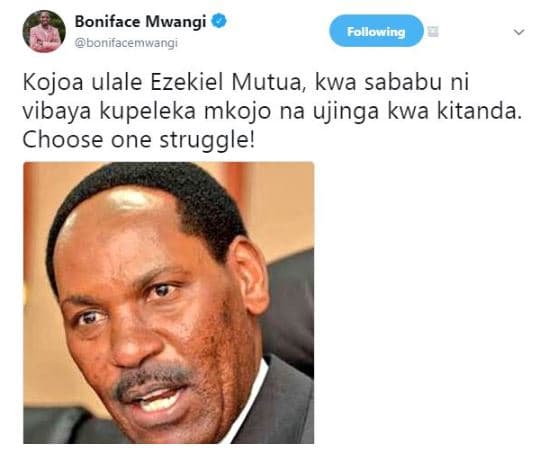 Boniface mwangi bonifacemwengi follewing kojoa ulale ezekiel mutua kwa sababu ni