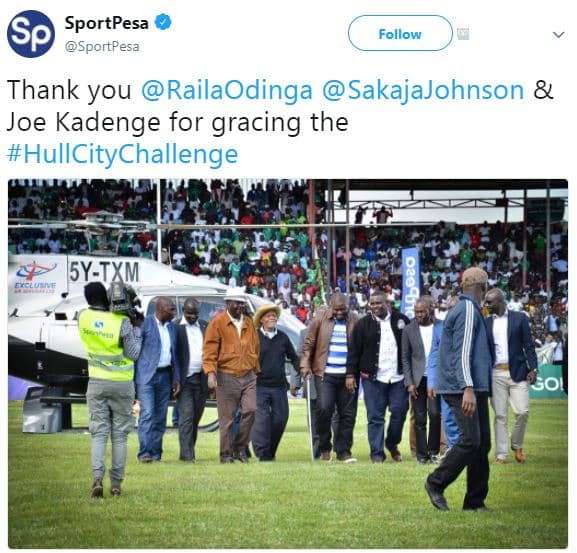 6p sportpesa sportpesa follow thank you railaodinga sakajajohnson joe kadenge fo