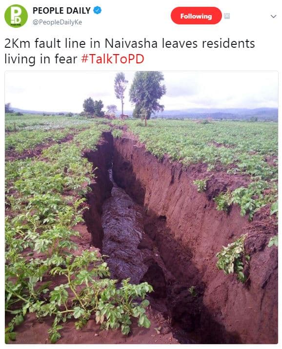 People daily 3 peopledailyke following 2km fault line in naivasha leaves residen