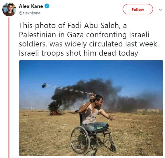 Alex kane alexbkane follow this photo of fadi abu saleh a palestinian in gaza co