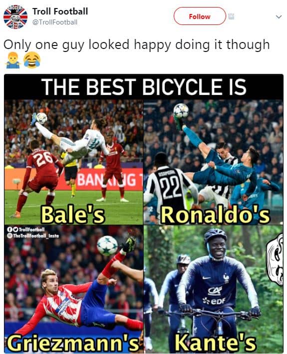 Troll football trollfootball follow only one guy looked happy doing it though th