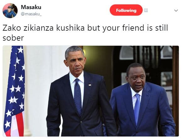 Masaku masaku _ following zako zikianza kushika but your friend is still sober