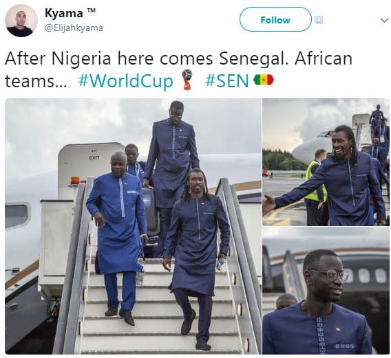 Kyama elijahkyama follow after nigeria here comes senegal. african teams.. world