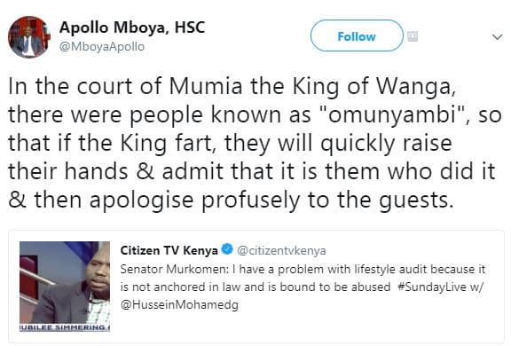 Apollo mboya, hsc mbovaapollo follow in the court of mumia the king of wanga the
