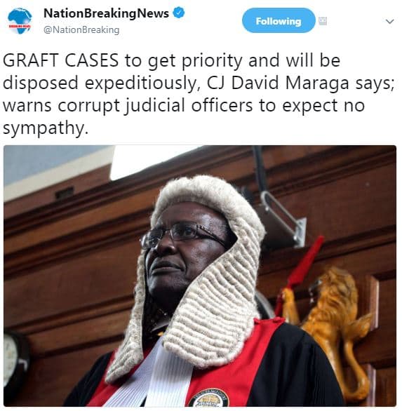 Nationbreakingnews nationbreaking following graft cases to get priority and will