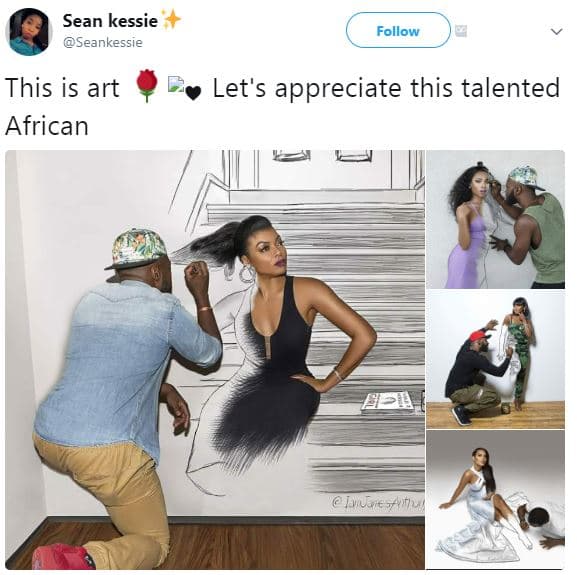 Sean kessie seankessie follow this is art african let's appreciate this talented