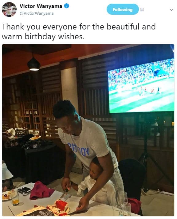 Victor wanyama victorwanyama following thank you everyone for the beautiful and