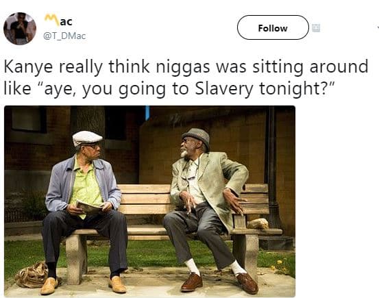 Ac follow t_dmac kanye really think niggas was sitting around like aye you going