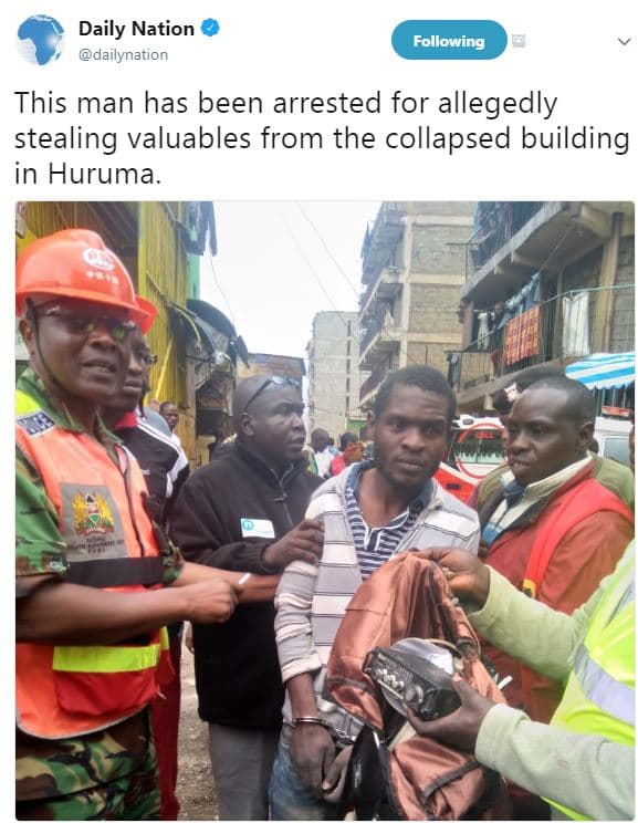 Daily nation dailynation following this man has been arrested for allegedly stea