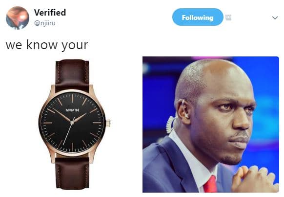 Verified njiiru following we know your