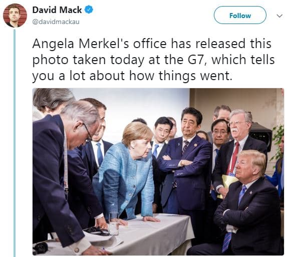 David mack davidmackau follow angela merkel's office has released this photo tak