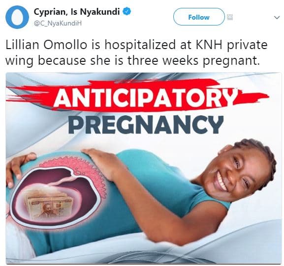 Cyprian, is nyakundi c_nyakundih follow lillian omollo is hospitalized at knh pr