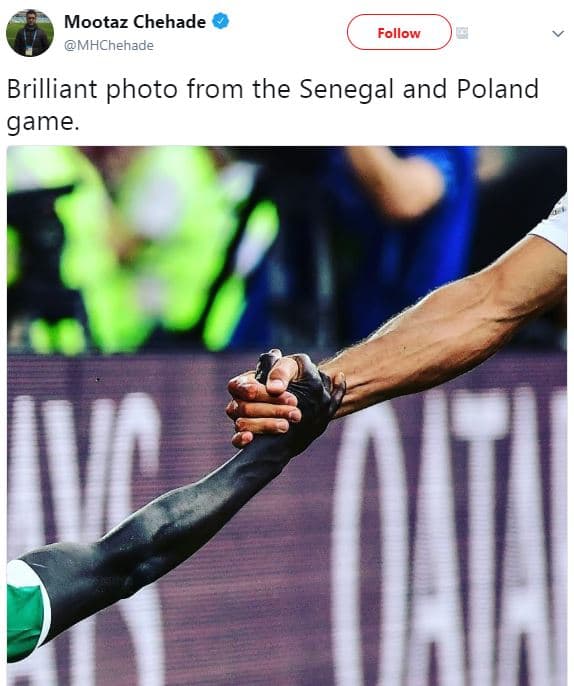 Mootaz chehade mhchehade follow brilliant photo from the senegal and poland game