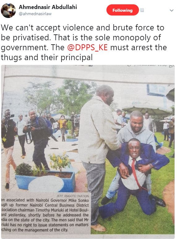 Ahmednasir abdullahi ahmeanasırlaw following we can't accept violence and brute