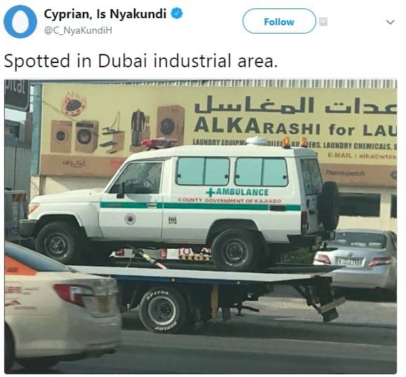 Cyprian, is nyakundi c_nyakundih follow spotted in dubai industrial area jg lled