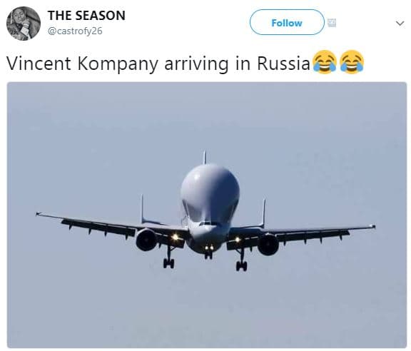 The season castrofy26 follow vincent kompany arriving in russia
