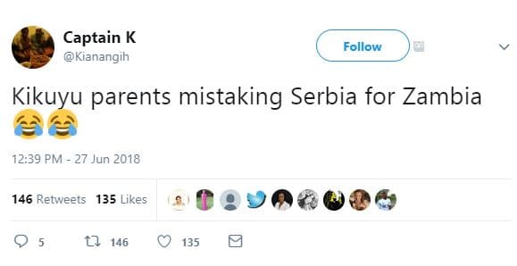 Captain k kianangih follow kikuyu parents mistaking serbia for zambia 12.39 pm 2
