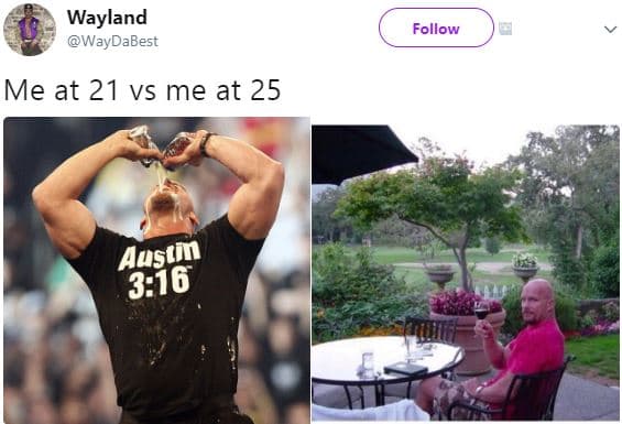 Wayland waydabest follow me at 21 vs me at 25 ausıin 376