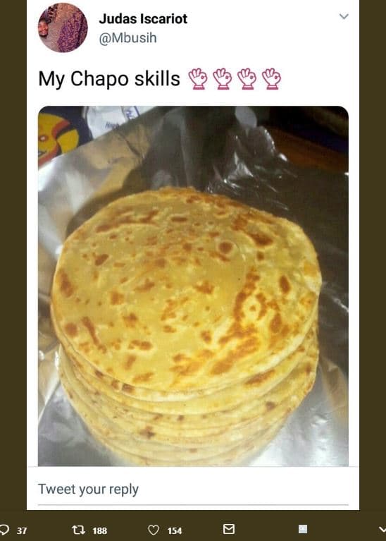 Judas iscariot mbusih my chapo skills tweet your reply 9 37 0 188 154 0