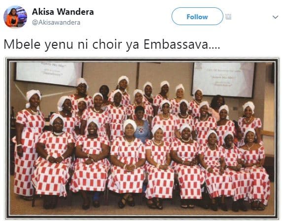 Akisa wandera akisawandera follow mbele yenu ni choir ya embassava