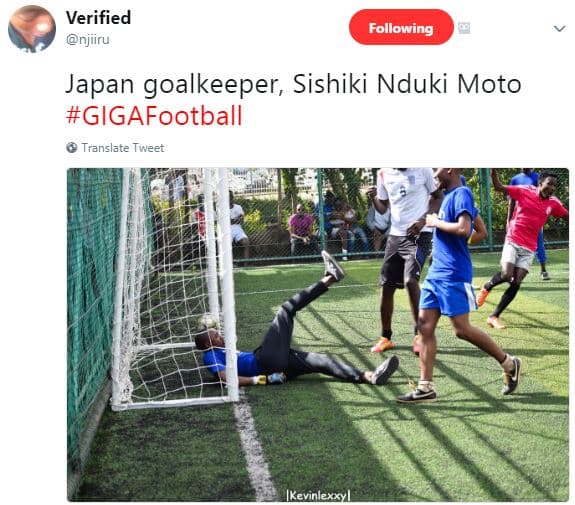 Verified njiiru following japan goalkeeper sishiki nduki moto gigafootball trans