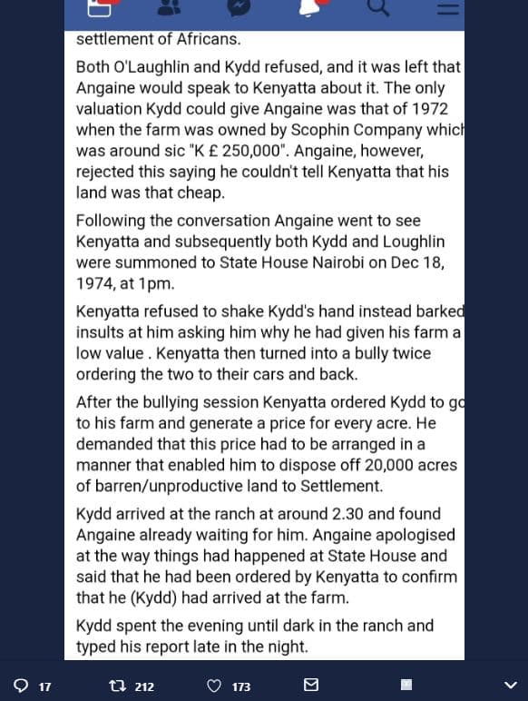 Settlement of africans. both 0'laughlin and kydd refused, and it was left that a