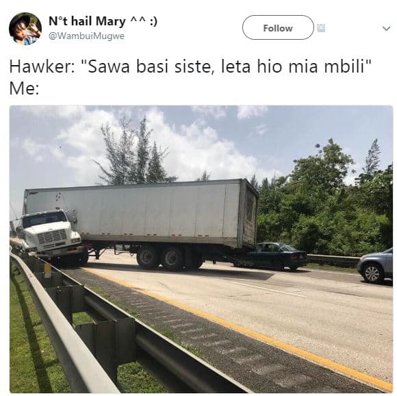 Nft hail mary wambuimugwe follow hawker sawa basi siste leta hio mia mbili me