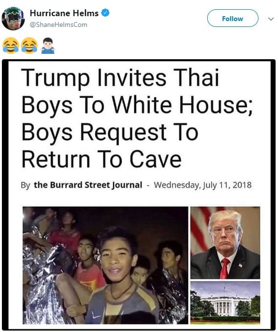 Hurricane helms shanehelmscom follow trump invites thai boys to white house boys
