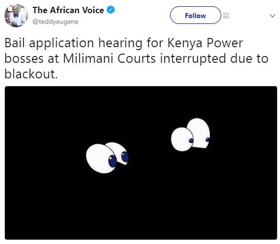 The african voice teddyeugene follow bail application hearing for kenya power bo