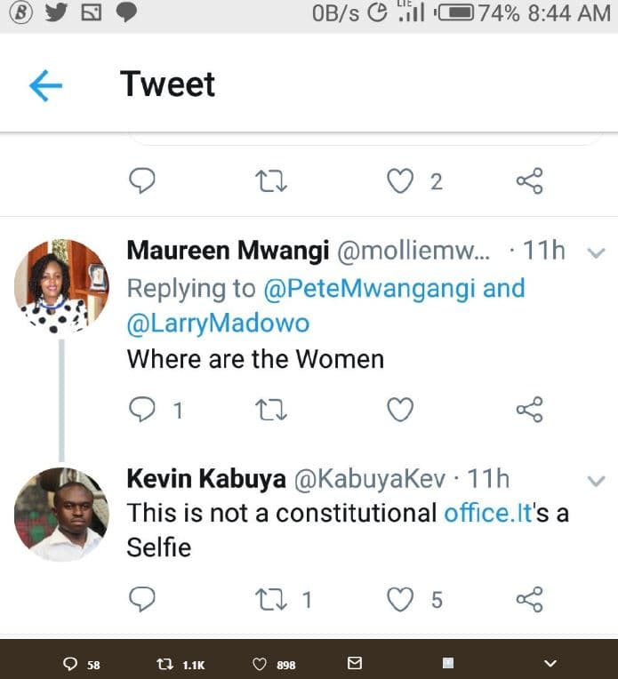 Obis jlc74 8.44 am tweet 27 2 maureen mwangi molliemw_ 11h replying to petemwang
