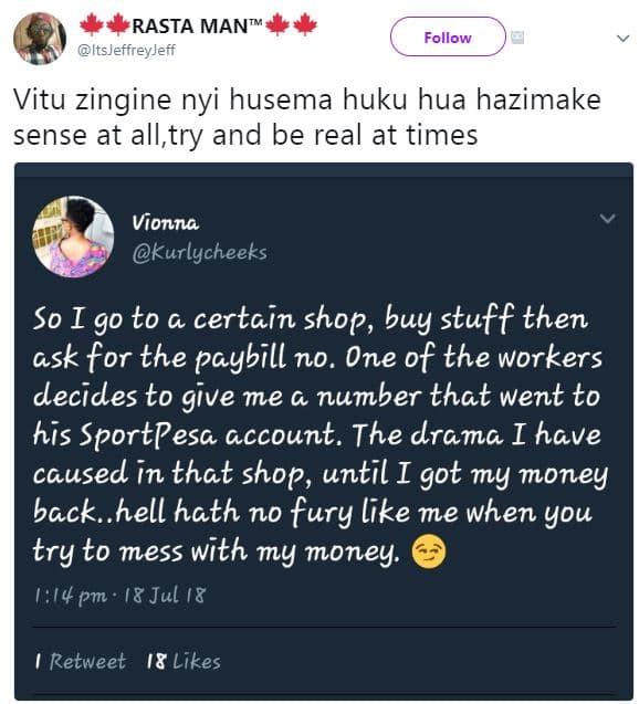 Rasta mant itsjeffreyjeff follow vitu zingine nyi husema huku hua hazimake sense