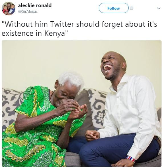 Aleckie ronald siralexas follow without him twitter should forget about it's exi