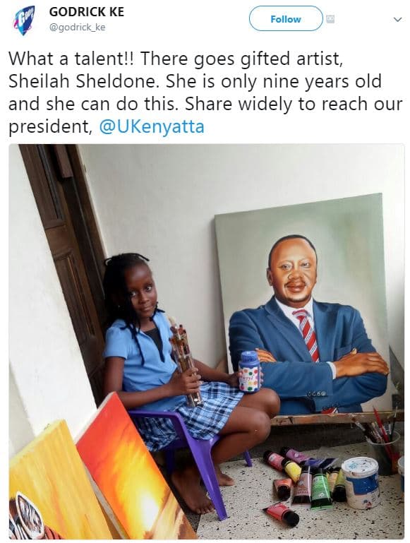 Godrick ke godrick_ke follow what a talent'! there goes gifted artist sheilah sh