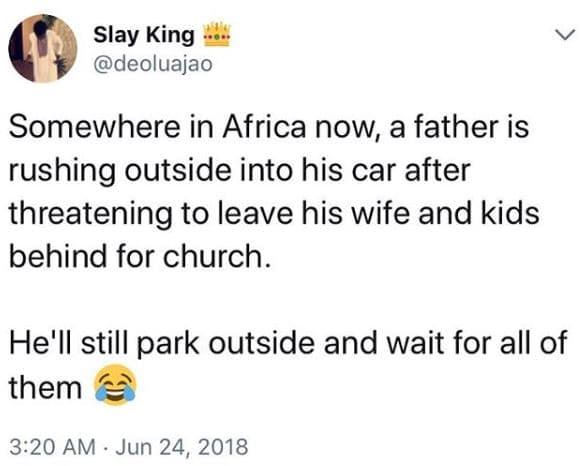Slay king deoluajao somewhere in africa now a father is rushing outside into his