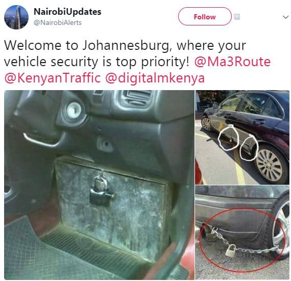 Nairobiupdates nairobialerts follow welcome to johannesburg, where your vehicle