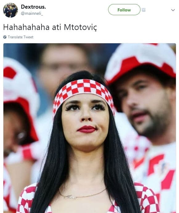 Dextrous mainneli follow hahahahaha ati mtotoviç translate tweet