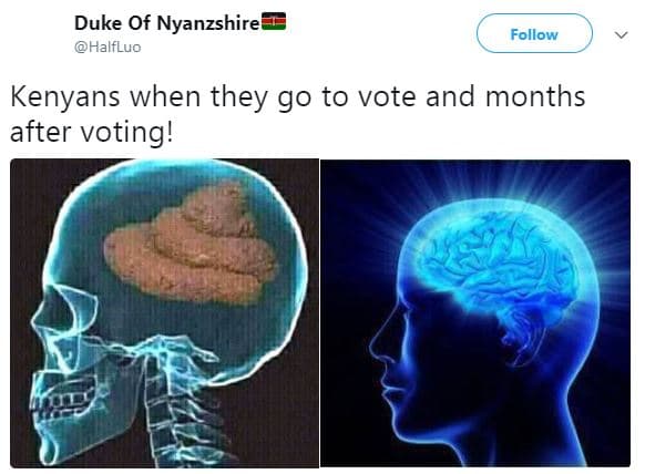 Duke of nyanzshire halfluo follow kenyans when they g0 to vote and months after