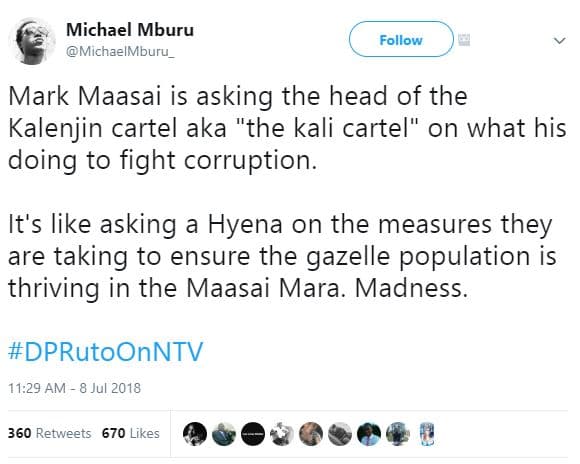 Michael mburu michaelmburu _ follow mark maasai is asking the head of the kalenj