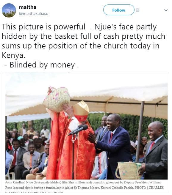 Maitha maithakahaso follow this picture is powerful njue's face partly hidden by