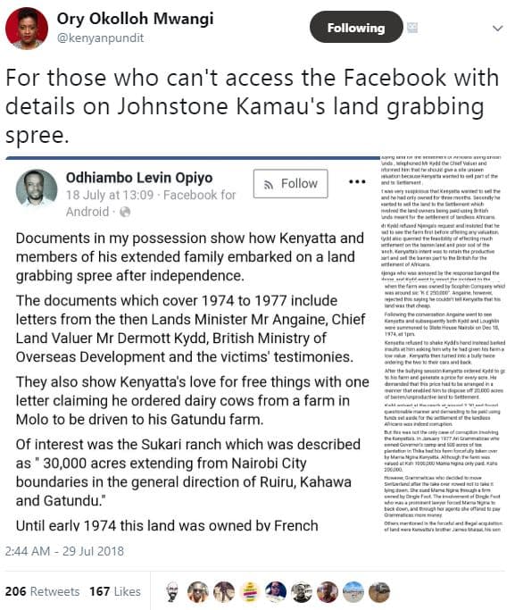 Ory okolloh mwangi kenyanpundit following for those who can't access the faceboo