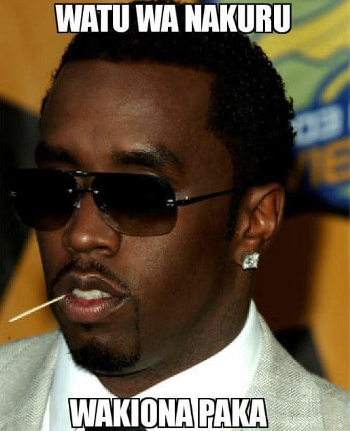 Watu wa nakuru akioagarka