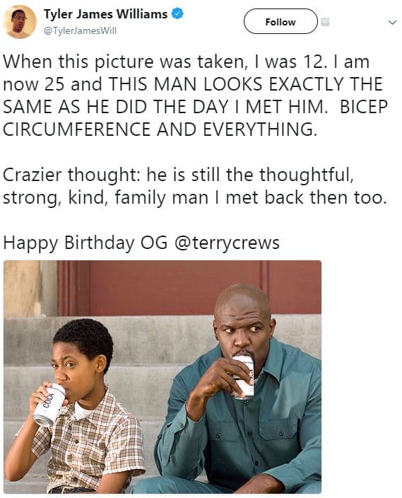 Tyler james williams tylerjameswill follow when this picture was taken, was 12.